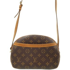 Louis Vuitton Monogram Leather Blois Shoulder Bag Brown